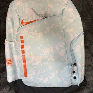 Nike Light Blue and Orange Backpack